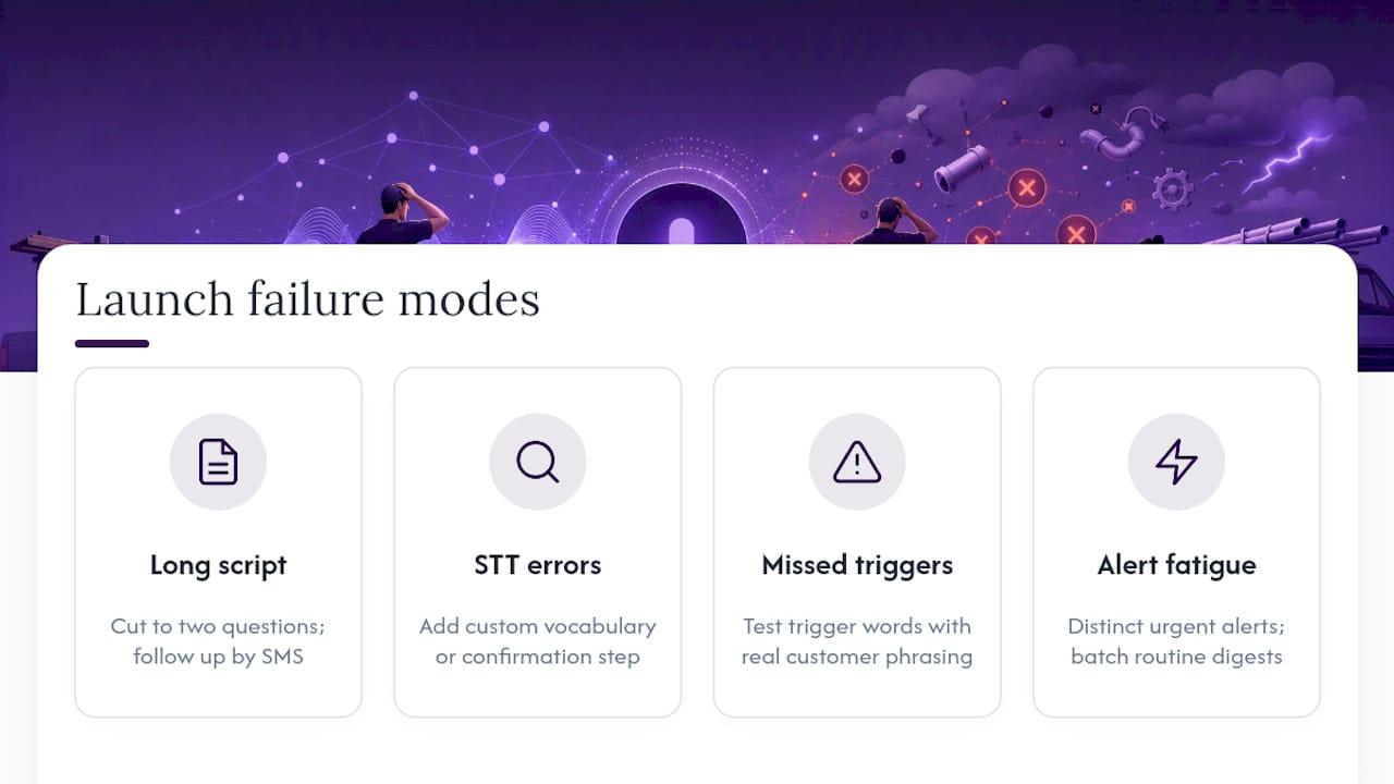 Four chatbot failure modes and practical fixes