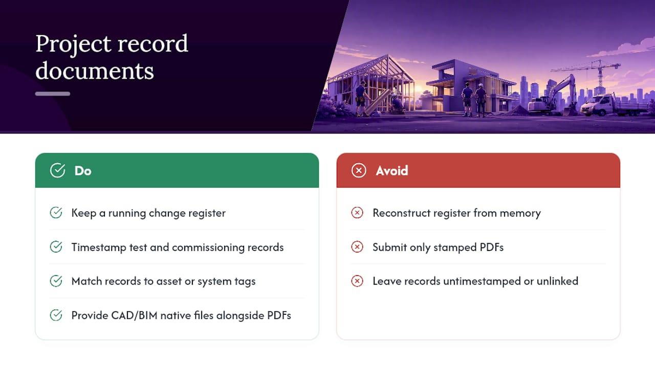 Project record documents — overview diagram